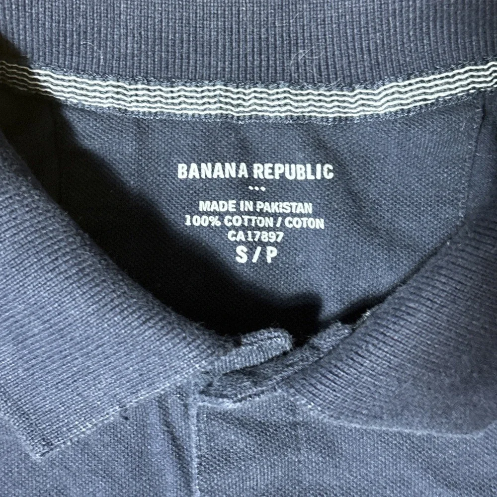 BANANA REPUBLIC REGULAR FIT 100% COTTON SHIRT NAVY Men's Sz SMALL, S
